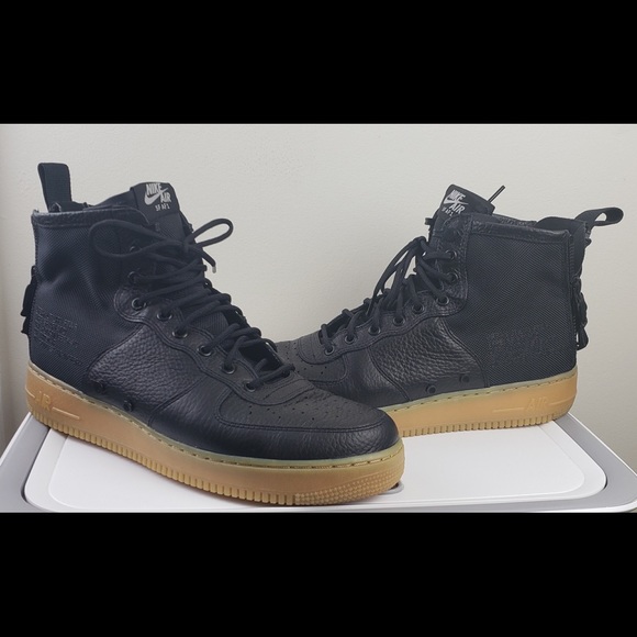 sf air force 1 mid black gum